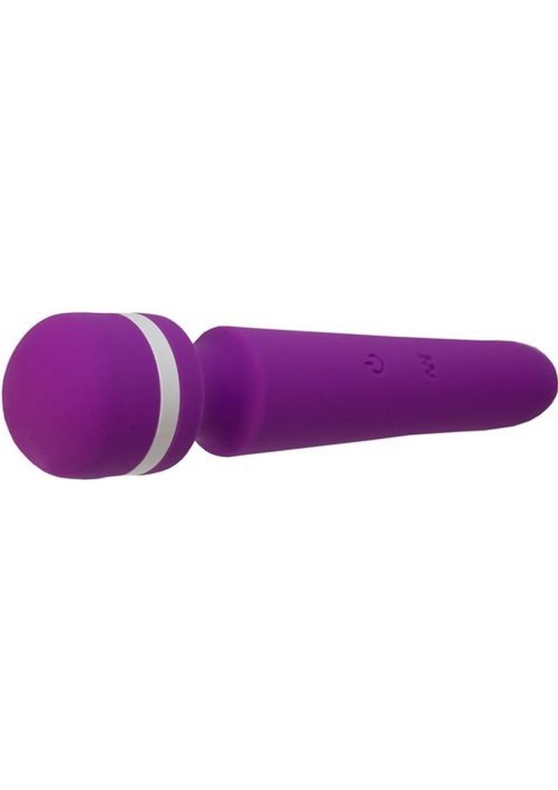 Wonderlust Destiny Rechargeable Silicone Wand Massager - Purple
