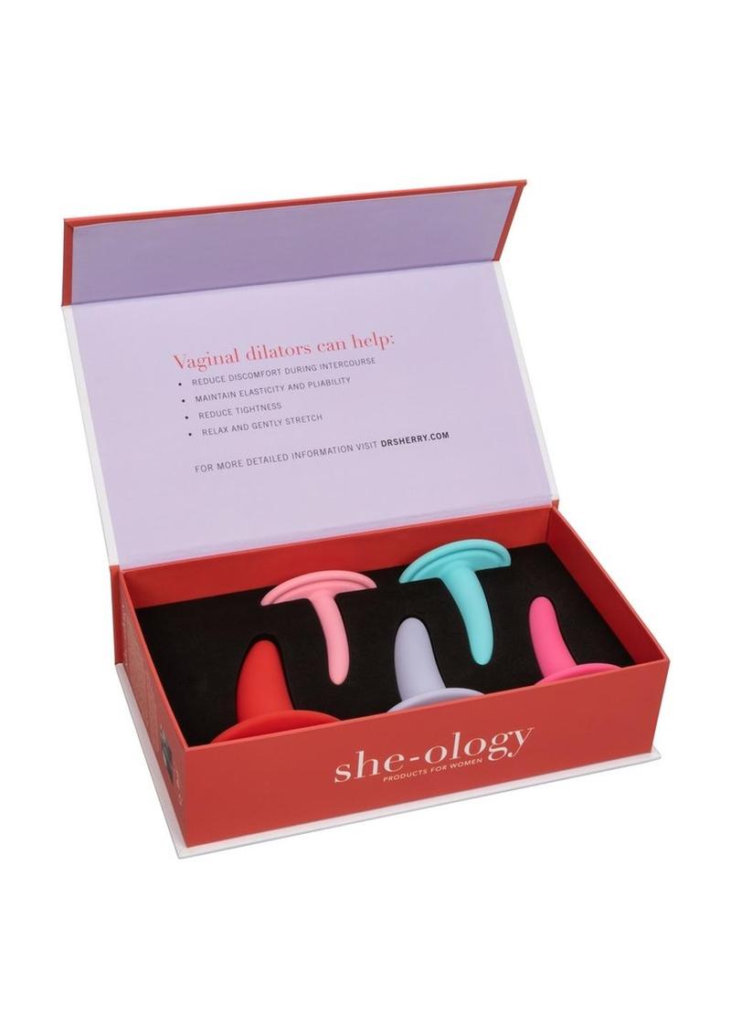 She-ology Silicone Wearable Vaginal Dilator (5 Per Set)