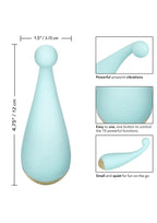 Slay #ThrillMe Rechargeable Silicone Curved Vibrator - Blue