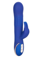 Jack Rabbit Signature Silicone Rotating Beaded Rechargeable Rabbit Vibrator - Blue