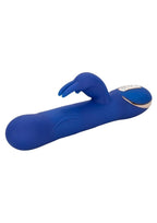 Jack Rabbit Signature Silicone Rotating Beaded Rechargeable Rabbit Vibrator - Blue