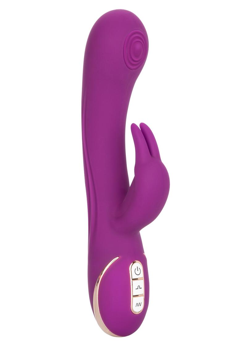 Jack Rabbit Signature Silicone Thumping Rechargeable Rabbit Vibrator - Purple