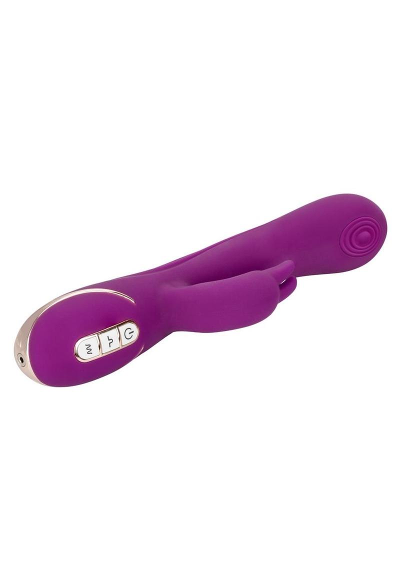 Jack Rabbit Signature Silicone Thumping Rechargeable Rabbit Vibrator - Purple