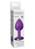 Fantasy For Her Little Gem Medium Plug Anal Play Silicone Waterproof - Purple
