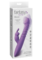 Fantasy For Her Thrusting Silicone Rabbit Vibrator - Purple