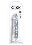 King Cock Clear Dildo 8in - Clear