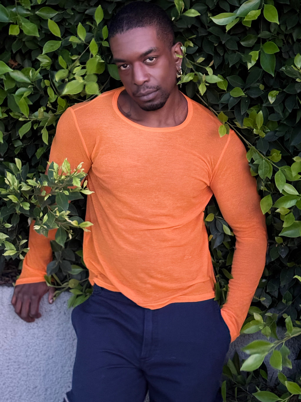 Eckhaus Latta Base Long-sleeve TANGERINE