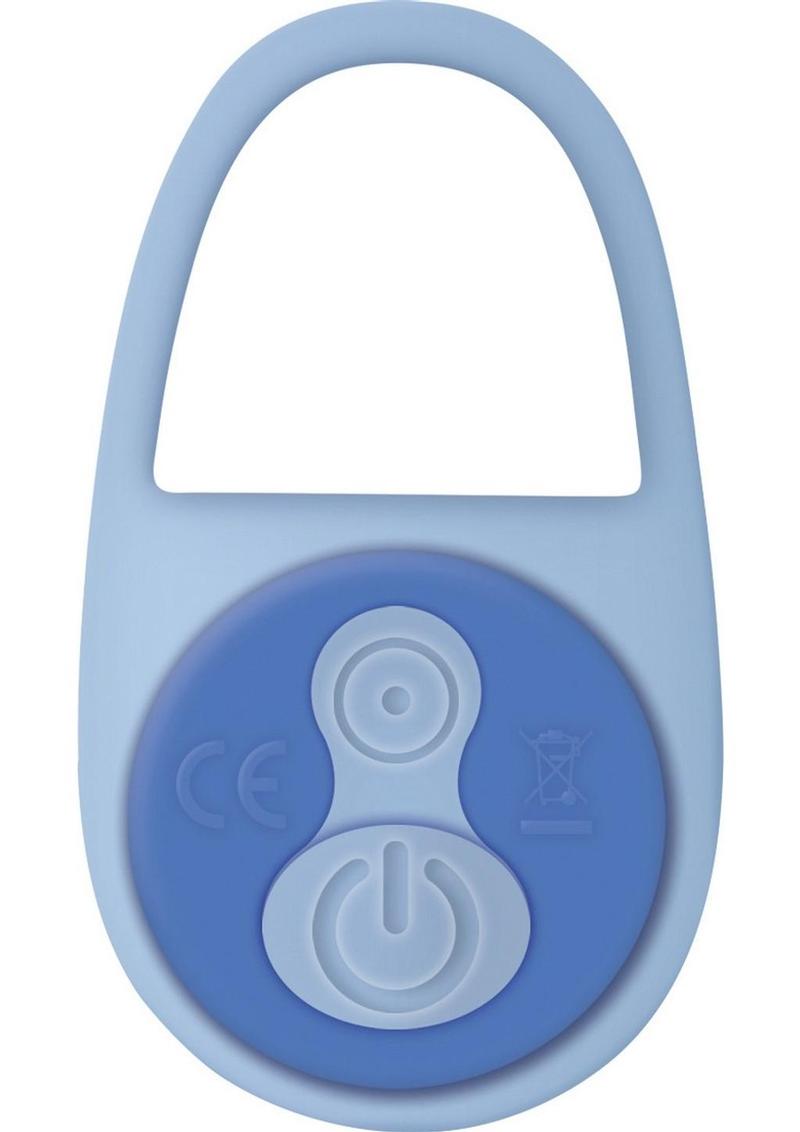 Fingerlicious Rechargeable Bullet with Silicone Finger Vibrator - Blue