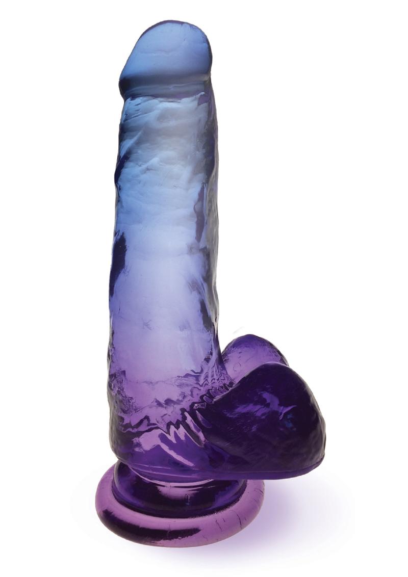 Shades Gradient Dildo 7in - Blue & Violet
