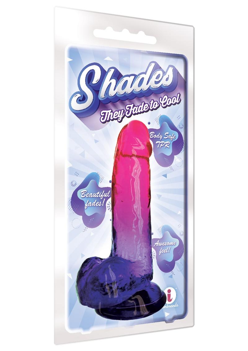 Shades Gradient Dildo 8in - Pink & Plum