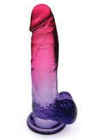 Shades Gradient Dildo 8in - Pink & Plum