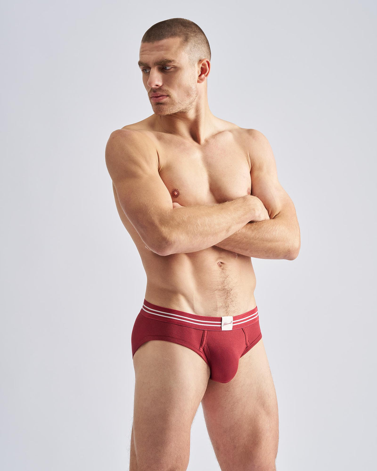 TEAMM8 Mvp Ribbed Brief - Maroon
