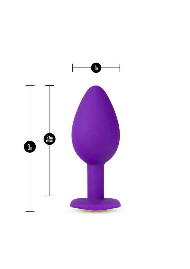 Temptasia Bling Plug Silicone Butt Plug - Small - Purple