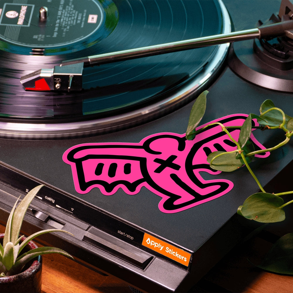 Keith Haring Pink Pop Shop Devil - Die-Cut Sticker