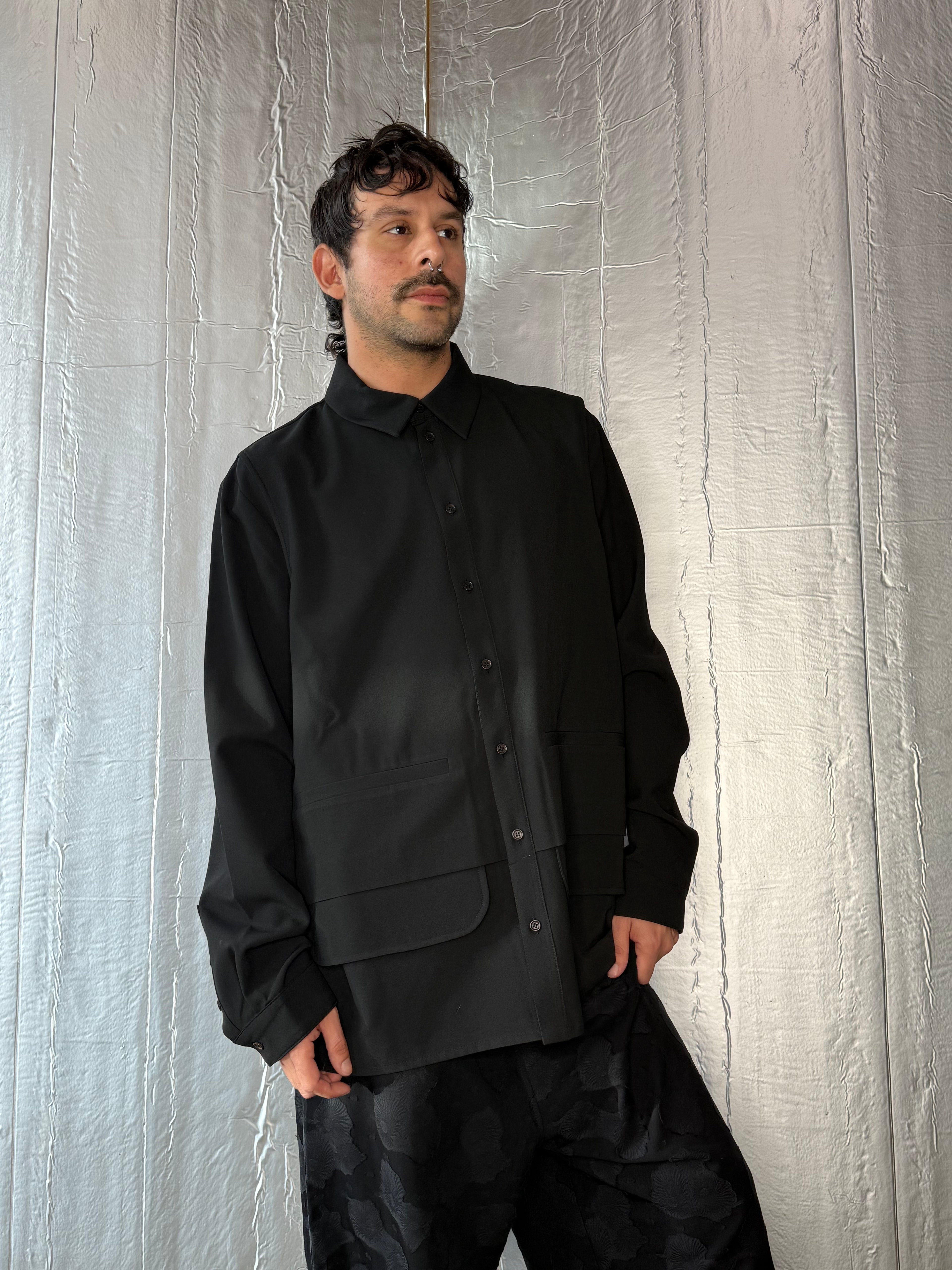 Henrik Vibskov ANTS SHIRT - BLACK