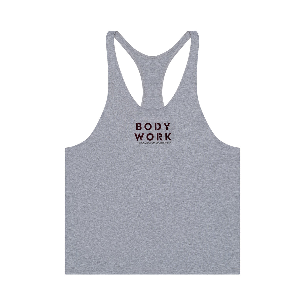 GYMNASIUM THE BODY WORK STRINGER TANK LIGHT HEATHER GREY