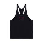 GYMNASIUM THE BODY WORK STRINGER TANK BLACK WITH MAROON