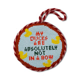 Ducks in A Row Needlepoint Ornament