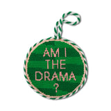 Drama Needlepoint Ornament
