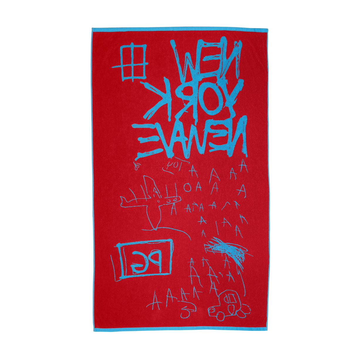 Jean-Michel Basquiat New Wave Jacquard Beach Towel
