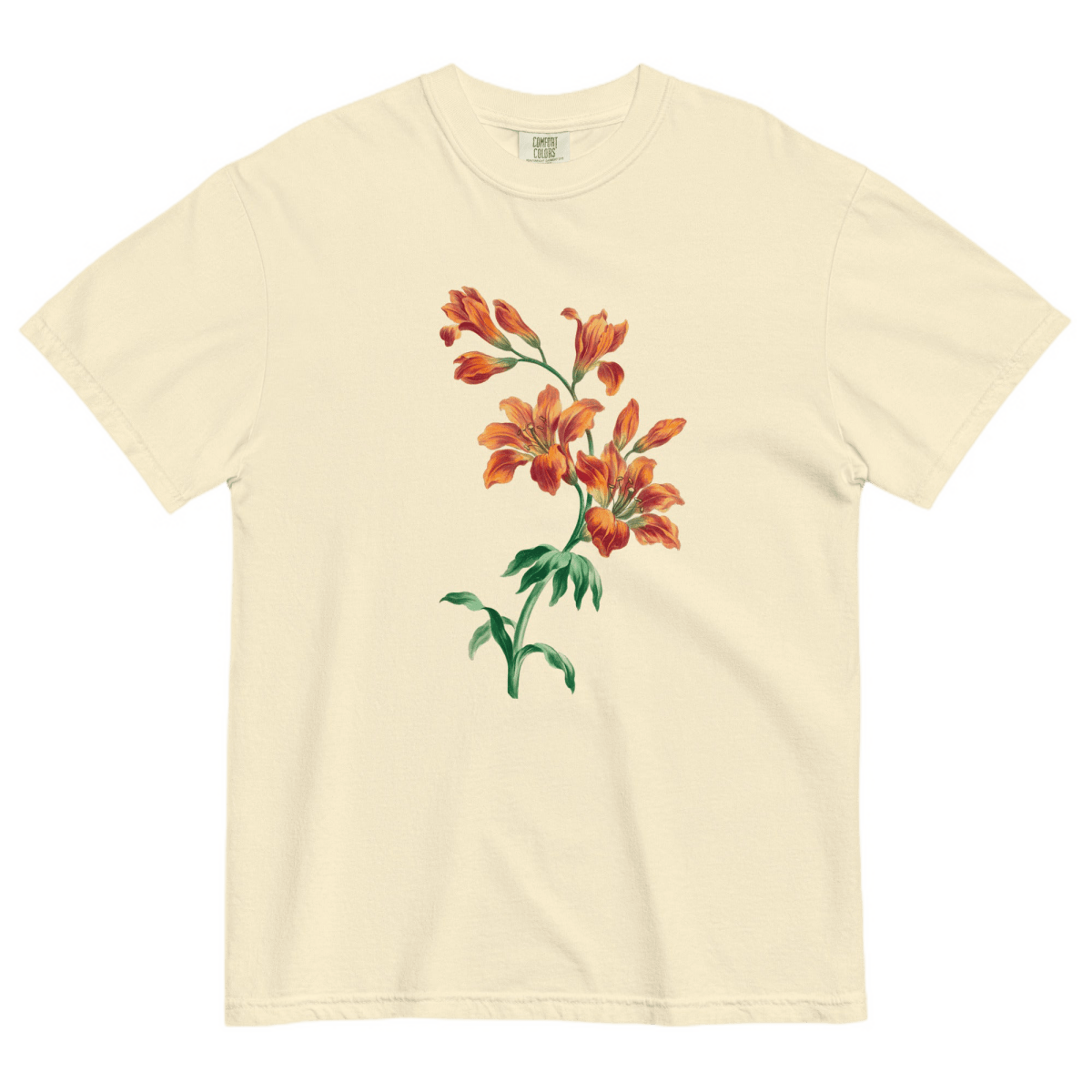 Orange Tiger Lily Flower Shirt