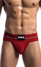 MOB Fetish Classic Wide Jockstrap - Red