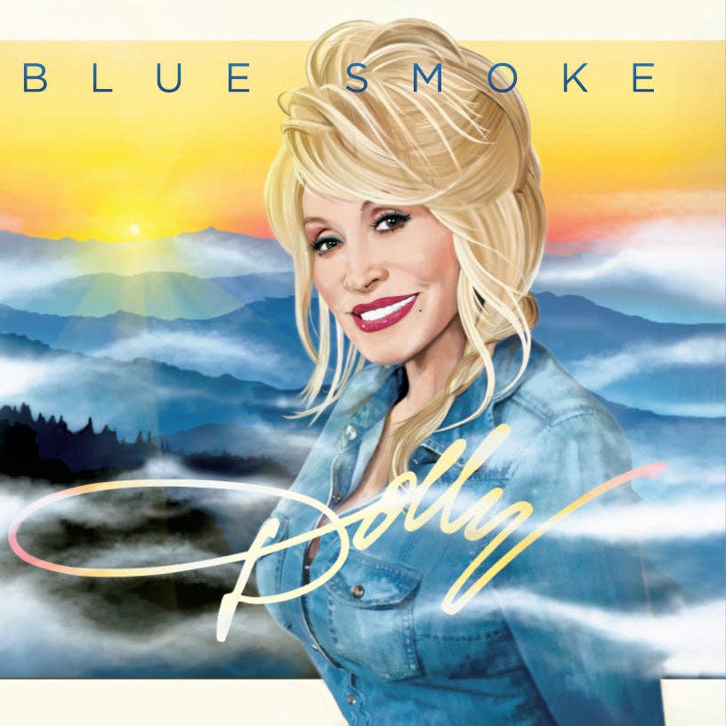 Blue Smoke vinyl record detail