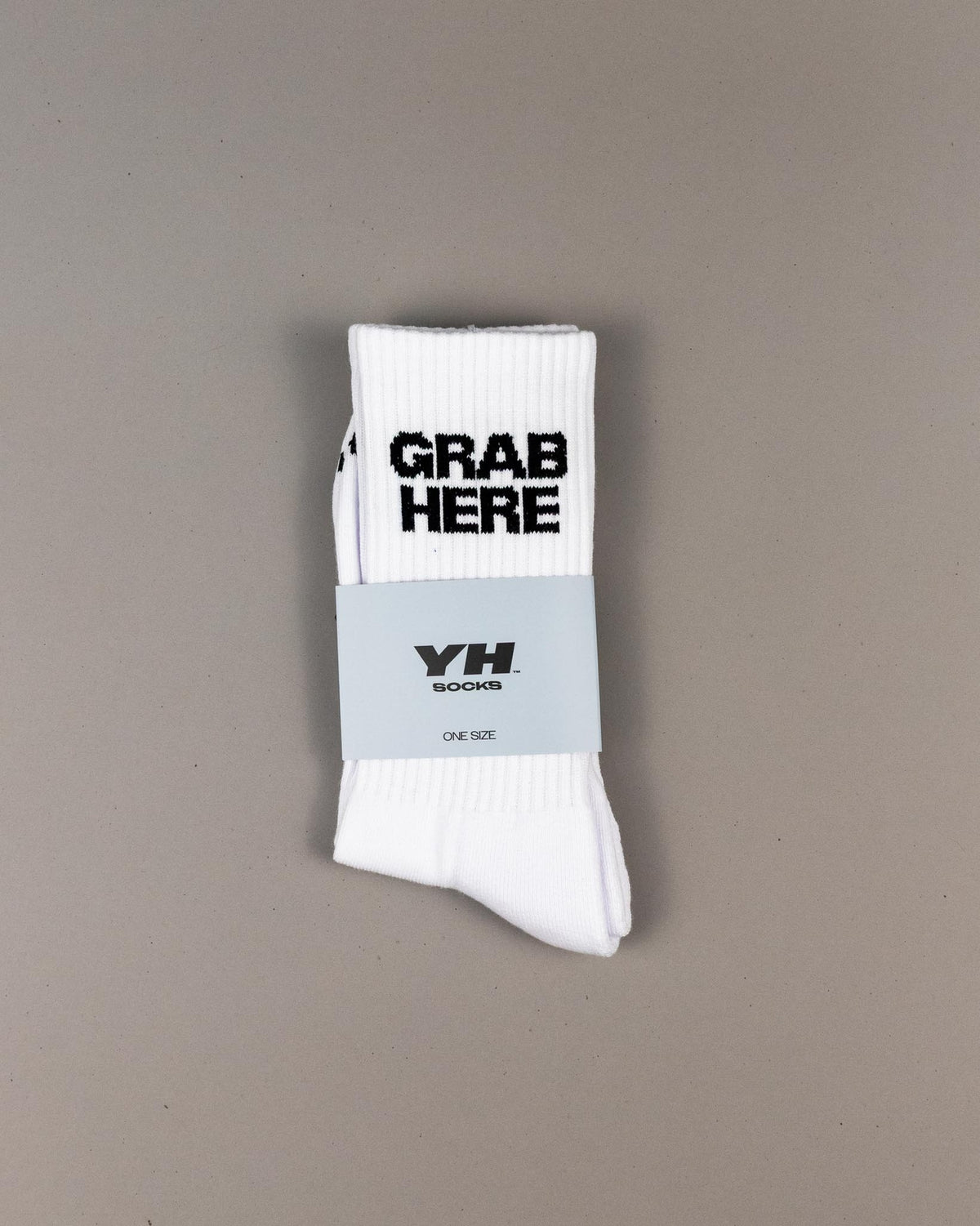 Grab Here Socks by YES HOMO - White
