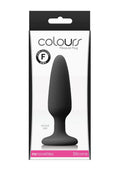 Colours Pleasure Plug Silicone Butt Plug - Small - Black
