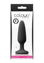 Colours Pleasure Plug Silicone Butt Plug - Small - Black