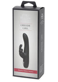 Fifty Shades of Grey Greedy Girl Rechargeable Slimline Rabbit Vibrator - Black