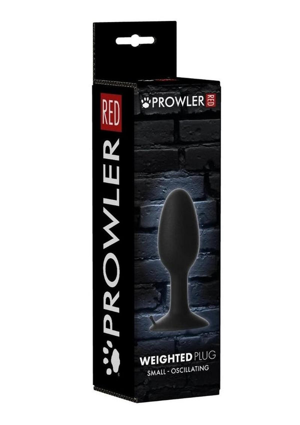 Prowler RED Weighted Butt Plug - Small - Black