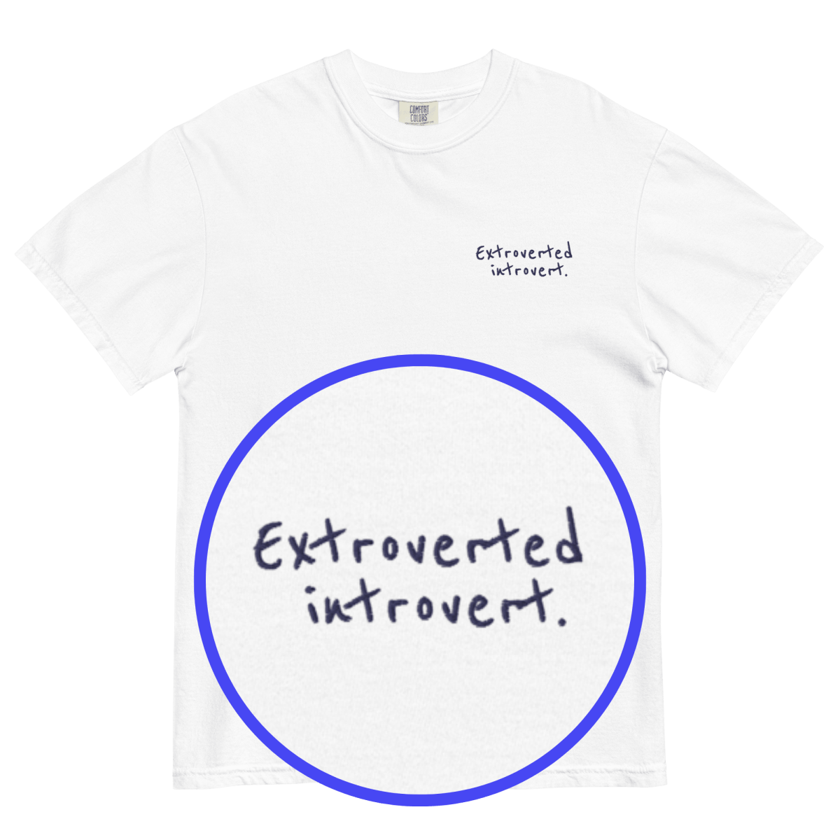 Extroverted Introvert Embroidered Shirt