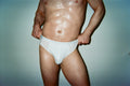 Dominic Albano Ribbed Tencel Brief - White