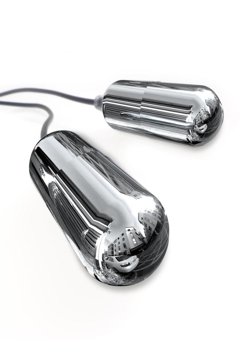 Classix Dual Vibrating Head Teaser with Remote Control - Smoke and Clear