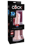 King Cock Plus Triple Density Dildo 8in - Vanilla