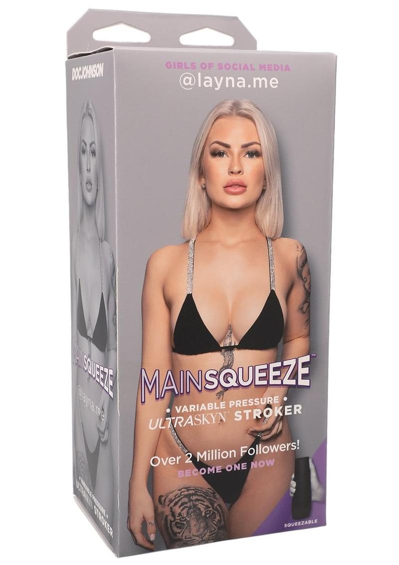 Main Squeeze Girls of Social Media @layna.me Ultraskyn Masturbator - Pussy - Vanilla