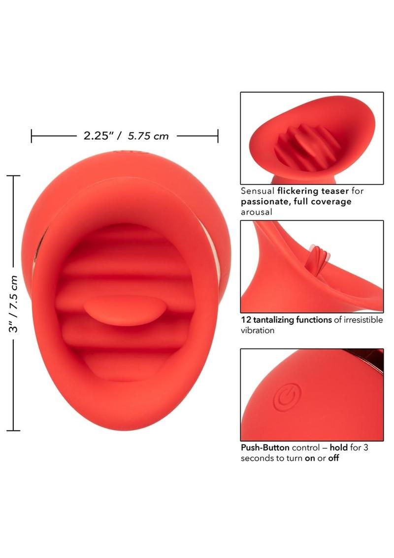 French Kiss Charmer Silicone Clitoral Stimulator - Red