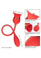 French Kiss Casanova Silicone Clitoral Stimulator - Red