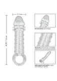 Ultimate Stud Penis Extender with Scrotum Support - Clear