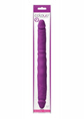 Colours Double Pleasures Silicone Double Dildo 12in - Purple
