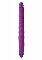 Colours Double Pleasures Silicone Double Dildo 12in - Purple
