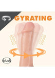 Dr. Skin Silver Collection Dr. Spin Gyrating Dildo with Suction Cup and Remote Control 6in - Vanilla