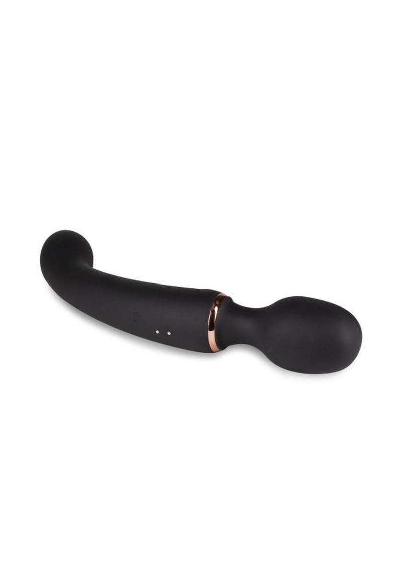 Blush Gia Rechargeable Silicone Massage Wand - Black