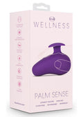 Wellness Palm Sense Rechargeable Silicone Massager - Purple