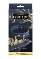 Bondage Couture Collar & Leash - Blue