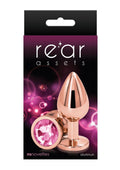 Rear Assets Anal Plug - Medium - Rose Gold/Pink
