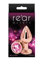 Rear Assets Anal Plug - Medium - Rose Gold/Pink