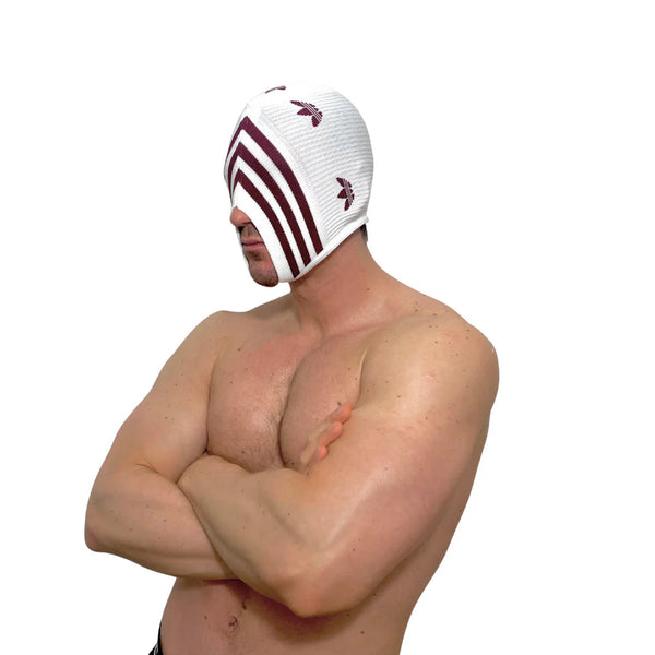 Adidas Originals SOCKsucker White/Burgundy Mask by SNEAKERMASK