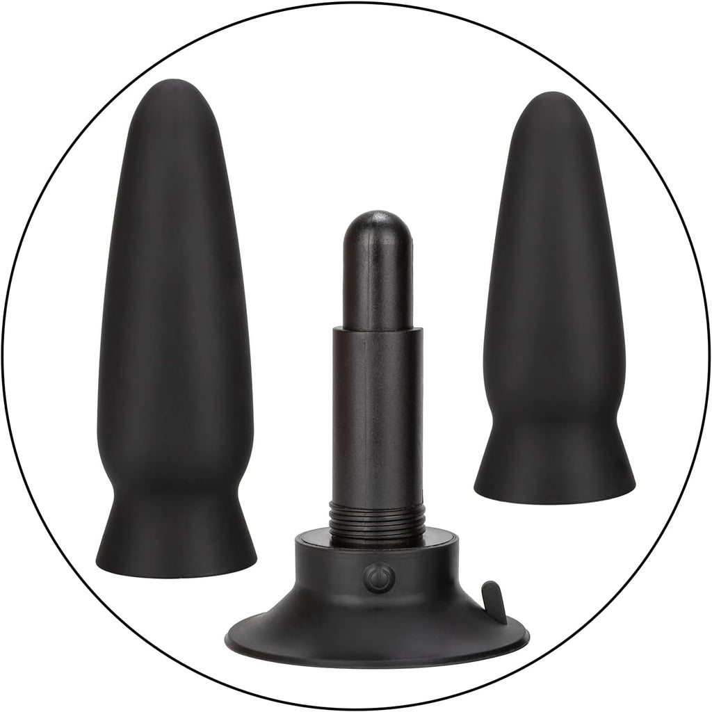 Eclipse Interchangeable Rechargeable Silicone Probe with Remote Control - Black